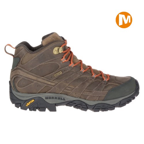 Merrell Moab 2 Prime Mid Waterproof Wanderschuhe Herren DunkelBraun [DE-MZLTC]